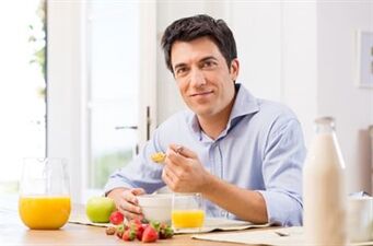 Nutrición dietética adecuada para a prostatite crónica en homes